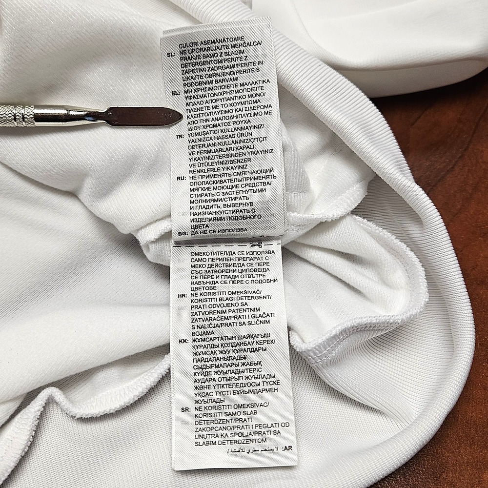 Adidas Mens XLT Big & Tall 3-Stripes Full Zip Track Jacket White Black JN6491 - Picture 11 of 16